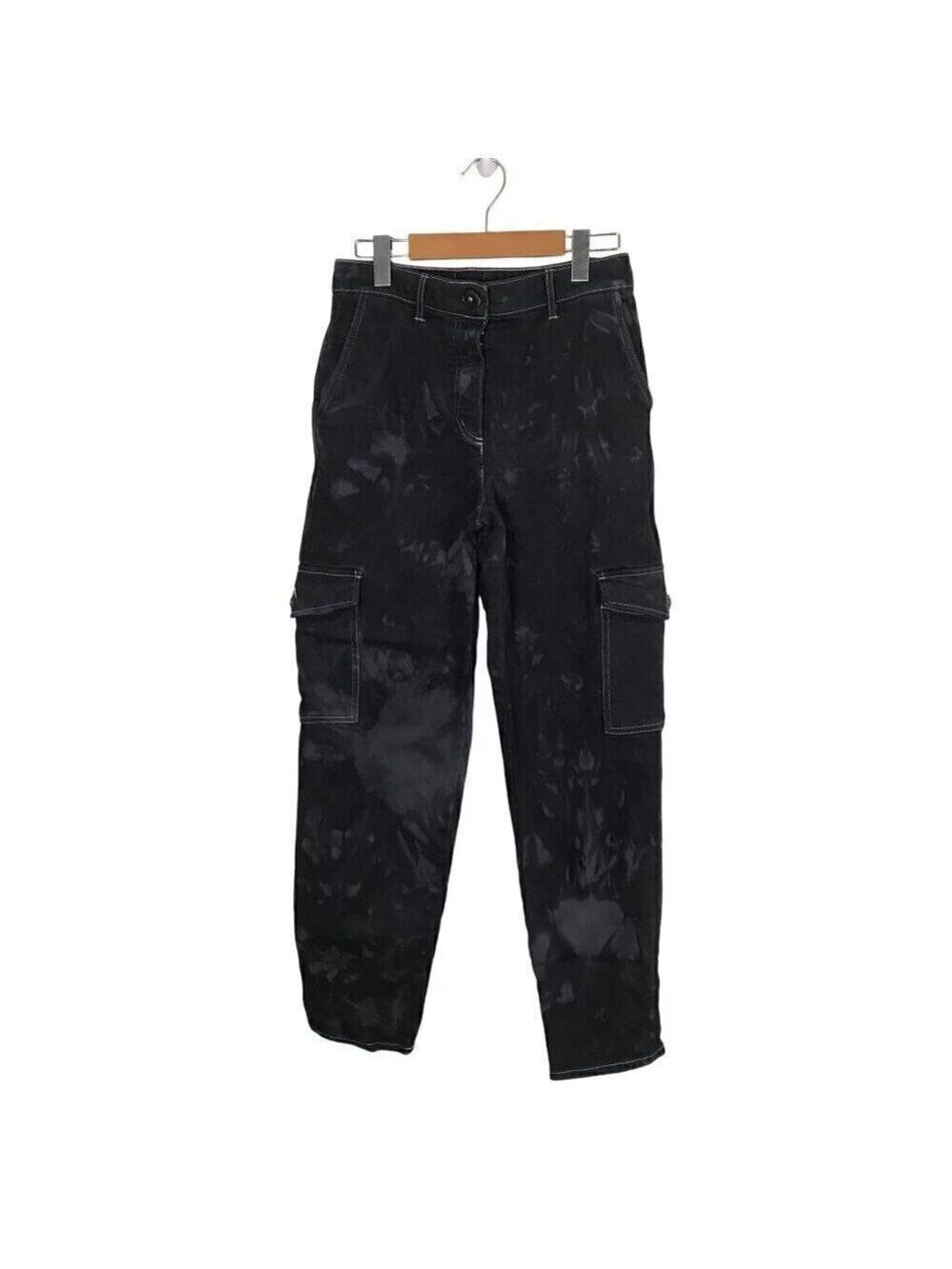 Aritzia Wilfred Grey Denim Marbled Cargo Pants Size 4